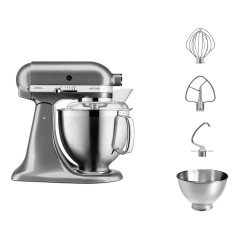 KitchenAid Artisan Premium 5KSM185PSEMS Køkkenmaskine Medaljonsølv