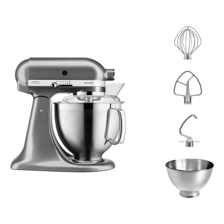 KitchenAid Artisan Premium 5KSM185PSEMS Køkkenmaskine Medaljonsølv