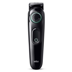 Braun BeardTrimmer 3 BT3421 - Sort Grøn Trimmer til Perfekt Skægstyling | Kvalitet og Præcision
