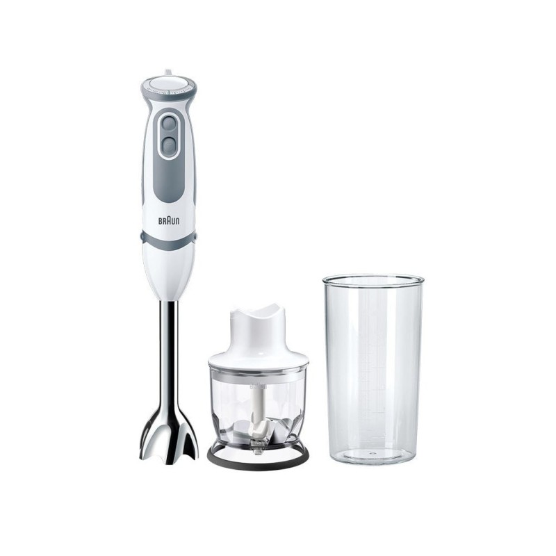 Braun Multiquick 5 Vario MQ 5220 WH Stavblender 1kW Hvid/grå