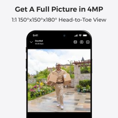 Reolink D340B w Chime - 4 MP SD Video Samtalesystem i Sort | Kvalitet og Sikkerhed i Én Løsning