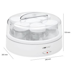 Clatronic JM 3344 Yoghurtmaskine 14W - Lav lækker, hjemmelavet yoghurt nemt og hurtigt! Varenummer: 4006160511192