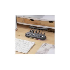 Streamplify Hub Deck 5 USB Hub med RGB Belysning - Optimer Dit Setup med Stil og Funktionalitet!