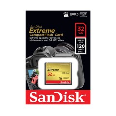 SanDisk Extreme CompactFlash 32GB 120MB/s - Hurtig, Pålidelig & Ideel til Professionel Fotografi