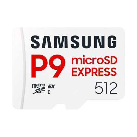 Samsung P9 Express MB-MK512T microSDXC 512GB - Lynhurtig 800MB/s, Ideel til Optagelse og Lagring, Varenr. 8806097644200