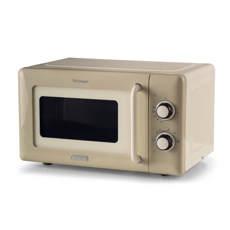 Ariete Vintage Mikroovn 800W – Fritstående 20L i Beige | Elegance og Funktionalitet til Dit Køkken