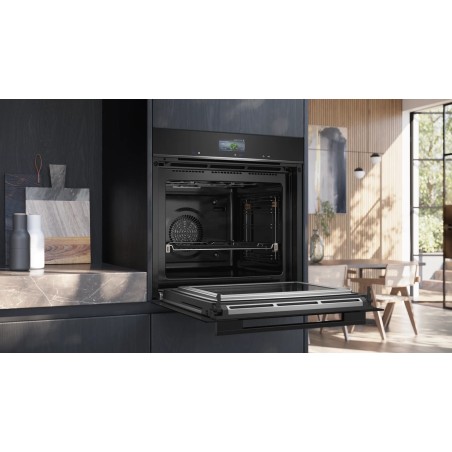 Siemens iQ700 HM776GKB1 Kombinationsovn Til indbygning Sort