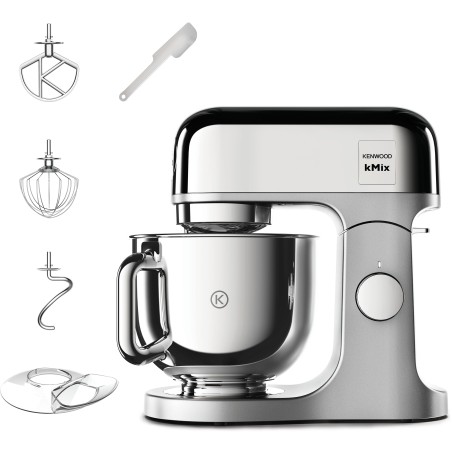 Kenwood kMix Special Edition Kjøkkenmaskine 5L 1000W Krom - Effektiv, Elegant & Alsidig Madlavning i Hjemmet!