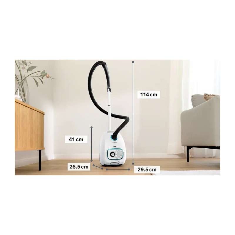 Bosch Serie 4 BGB41HYG1H støvsuger 4 L Beholder vakuum Dry 600 W Støvpose Bosch Serie 4 BGB41HYG1H støvsuger 4 L Beholder vakuum Dry 600 W Støvpose