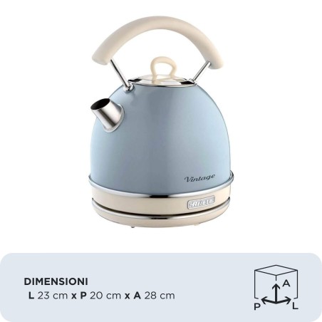 Ariete Kedel 1.7liter Lyseblå