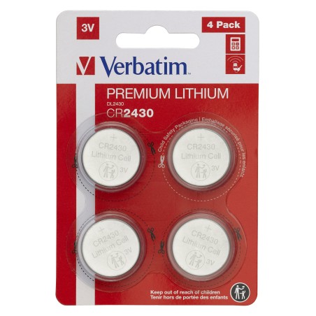 Køb Verbatim CR2430 Batteri - Pålideligt, Langvarigt og Effektivt 0023942495345