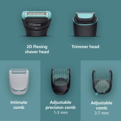 Philips Bodygroom Series 7000 BG7470 Trimmer - Elegant Sort, Perfekt til Pleje og Komfort