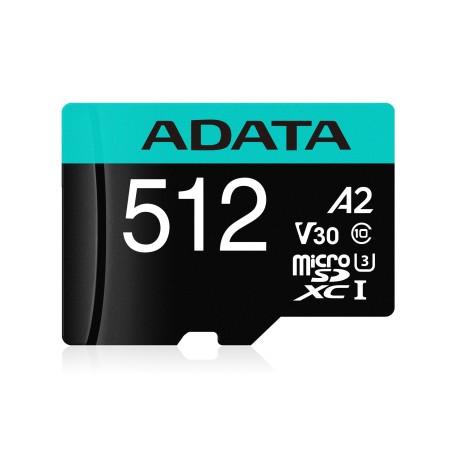 ADATA Premier Pro V30S microSDXC 512GB - Hurtig og Pålidelig Lagring med 100MBs Hastighed!