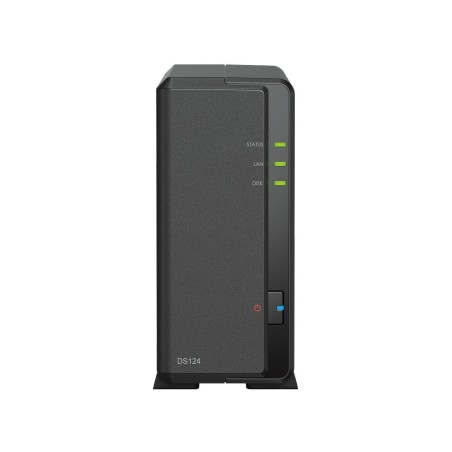 "Synology Desktop 1-BAY QUAD-CORE (DS124) – Kraftfuld og pålidelig NAS-løsning"
