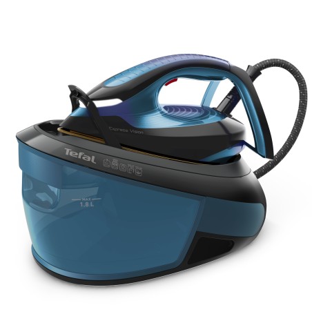 Tefal Express Vision SV8151 Dampstrygejern 2800W - Effektiv, Hurtig og Slidstærk Sort Bl.