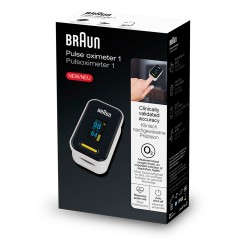 Braun YK-81CEU Puls-Oxymeter - Sort Hvid | Præcise Målinger & Elegant Design