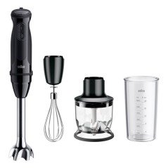 Braun Multiquick 5 MQ 50202 M Stavblender 1kW Sort - Effektiv, Stilfuld og Alsidig Køkkenhjælper!