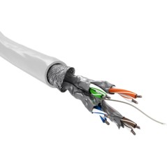 goobay CAT 6 SFTP, PiMF 100m Bulkkabel Hvid