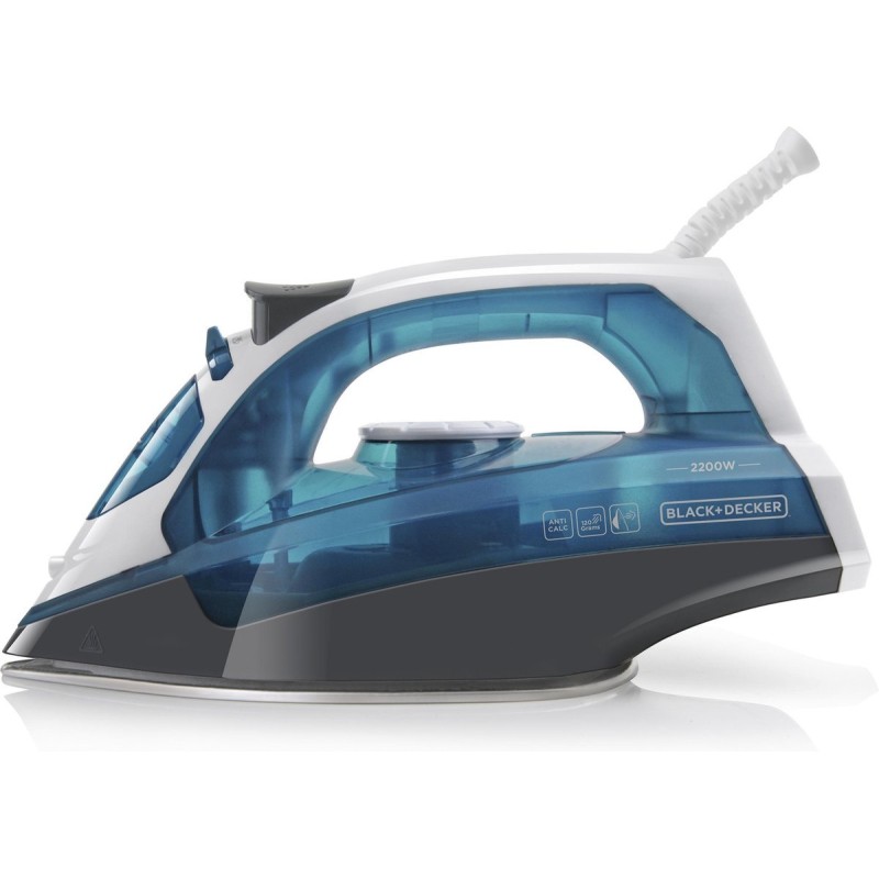 BLACK+DECKER BXIR2200E Dampstrygejern 2200W Sort Blå Hvid BLACK+DECKER BXIR2200E Dampstrygejern 2200W Sort Blå Hvid