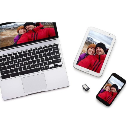 SanDisk Ultra Dual 128GB USB 3.0 / micro USB USB stick Sort Sølv