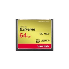SanDisk Extreme CompactFlash-kort 64GB 120MB/s - Hurtig, Pålidelig og Perfekt til Professionelle Fotografer!
