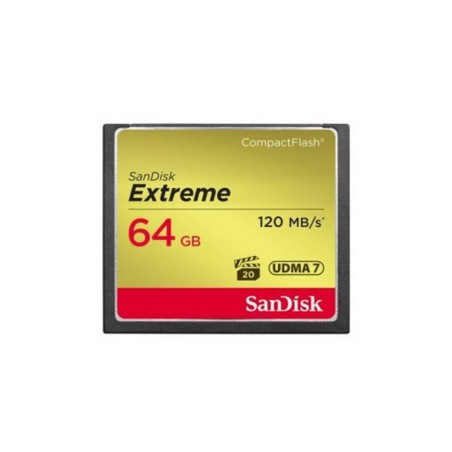 SanDisk Extreme CompactFlash-kort 64GB 120MB/s - Hurtig, Pålidelig og Perfekt til Professionelle Fotografer!