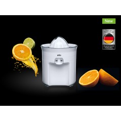 Braun Tribute Collection CJ 3050 Citruspresser 60W - Friskpresset Juicer i Hvid til Dit Køkken!