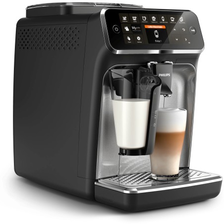 Philips 4300 Series EP4346 Automatisk Kaffemaskine - Sort | Nyd Frisk Brygget Kaffe Hjemme!