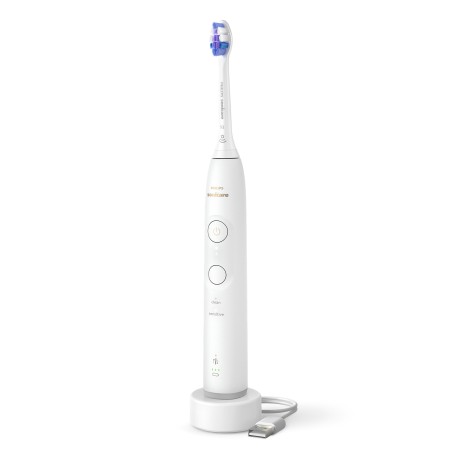 Philips HX7400/01 Elektrisk Tandbørste Hvid - Effektiv Rensning & Strålende Smil!