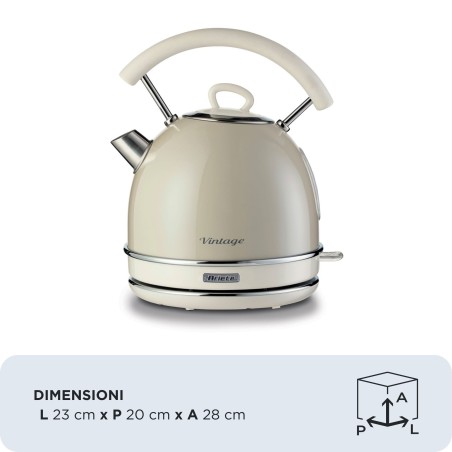 Ariete Elkedel 1.7liter 2kW Beige