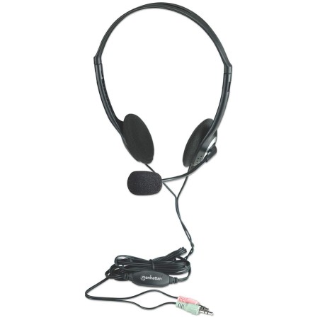 Manhattan HEADSET, STEREO, MIKROFON, – stereoheadset
