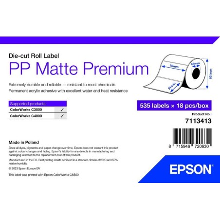 Epson Printer Label White - 7113413