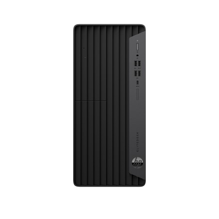 T1A HP EliteDesk 800 G6 Refurbished - Intel Core i7-10700, 16 GB DDR4, 512 GB SSD, Windows 11 Pro - Kraftfuld Tower PC i Sort