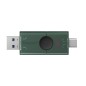Kingston DataTraveler Duo 128GB USB 3.2 Gen 1 / USB-C USB stick Sort Grøn