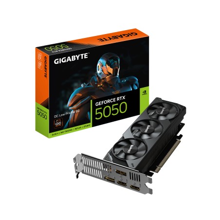 GIGABYTE GeForce RTX 5050 OC Low Profile 8G - Uovertruffen Ydeevne og Kompakt Design!