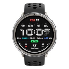 Amazfit Active 2 Sort Smart Ur - Din Perfekte Fitnesspartner med Avancerede Funktioner - Varenummer: 6970100377712