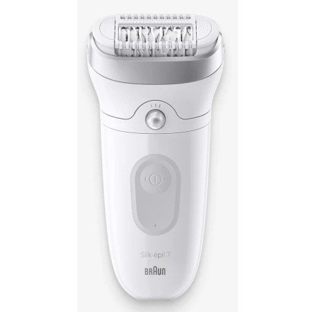 Braun Silk-pil 7 7-081 Hårfjerner med 40 Pincetter - Effektiv, Skånsom og Hvid Elegance