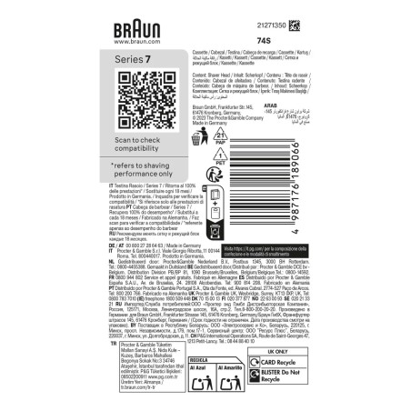 Braun Combipack 74S Barberhoved