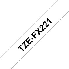 Brother TZEFX221 9MM BLACK ON WHITE