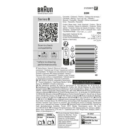 BRAUN Combipack 83M Barberhoved