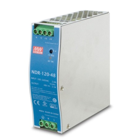 Ernitec 48V, 120W Din-Rail Power - Strømforsyning