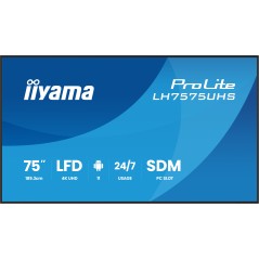 iiyama 75" 3840x2160, UHD IPS panel,