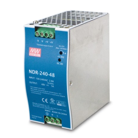 Ernitec 48V, 240W Din-Rail Power (ELECTRA-PWR-240-48)