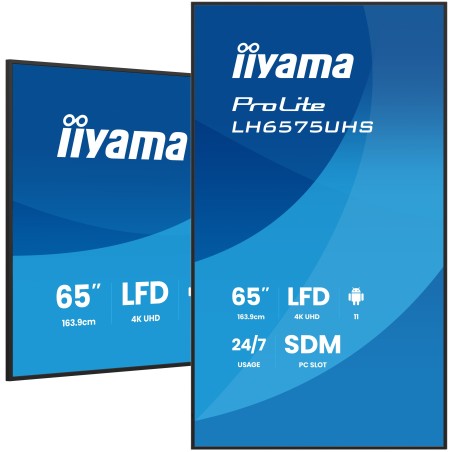iiyama 65" 3840x2160 UHD IPS panel – LH6575UHS-B2AG