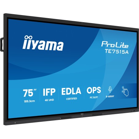 iiyama 75" Stylish IFP, iiWare21E - TE7515A-B1AG