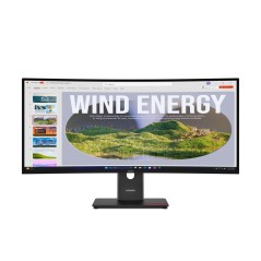 Lenovo ThinkVision T34WD-40 LED Display - 34" Wide Quad HD, 3440 x 1440 Pixel, Sort - Optimér din arbejdsplads!