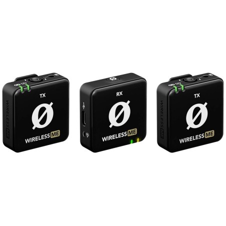 RDE Wireless ME Trådløst Mikrofonsystem - Professionel Trådløs Omni-directional Mikrofon i Sort