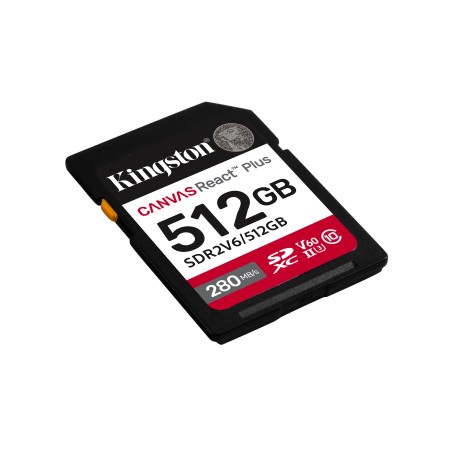Kingston Canvas React Plus SDXC UHS-II Memory Card 512GB 280MB/s