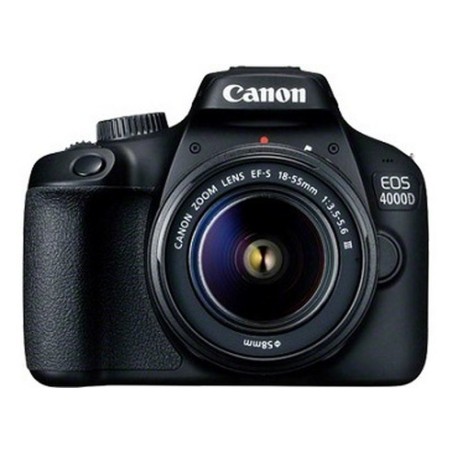 Canon EOS 4000D SLR Kamera med 18 MP - Perfekt til Hverdagens Øjeblikke - 18-55mm Objektiv - Sort - Varenr. 8714574657974