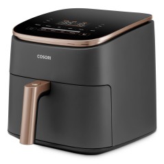 Cosori Turbo Blaze 6 L Varmluftsteger - 1725 W Effekt, Sort med Guld Detaljer - Perfekt til Sund Madlavning!